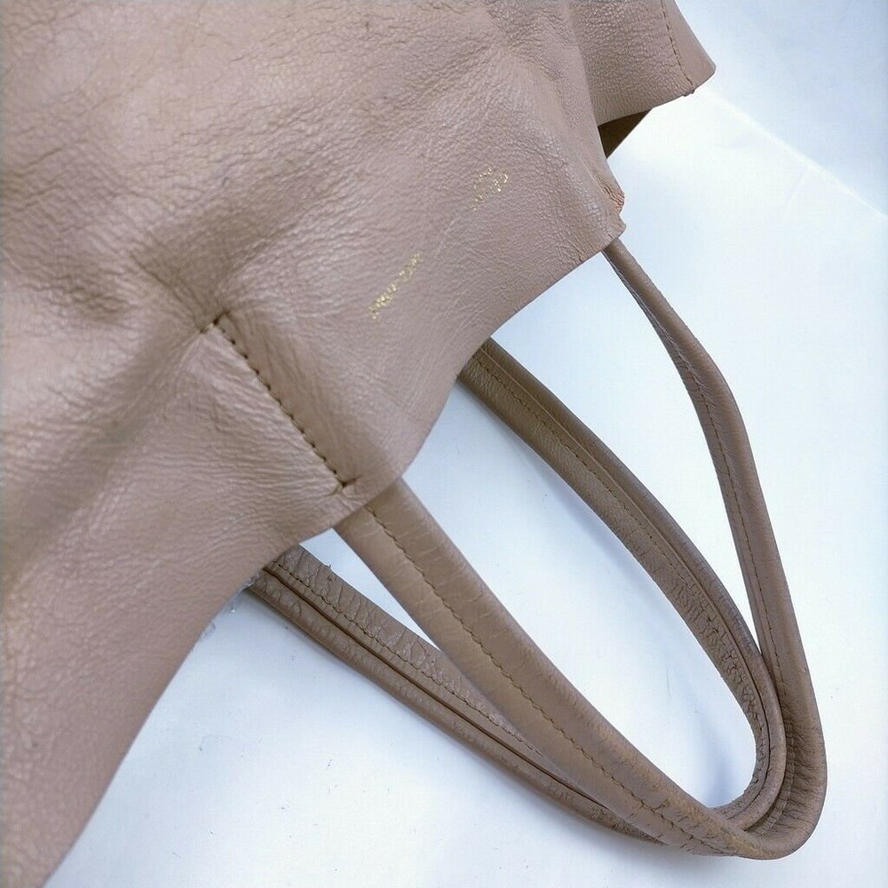 authentic Celine Shopping bag Vertical bicolor, taupe and b - Picture 5 of 16